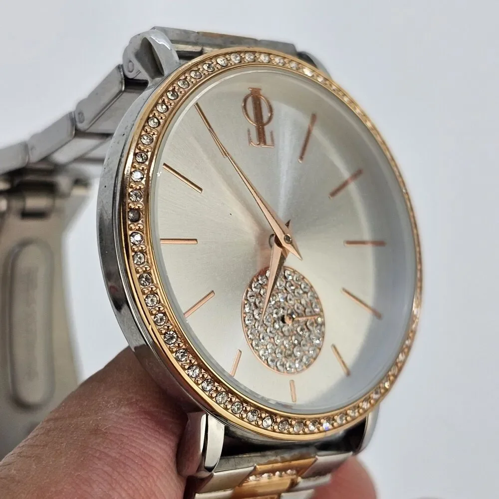 Jennifer Lopez Women's Watch 38MM Gray Dial Two Tone Bracelet 5.5